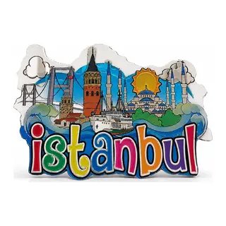 İstanbul Temalı Silikon Buzdolapı Süsü Magnet Alk5942