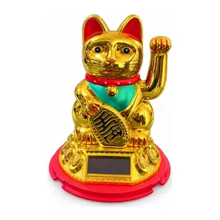 Güneş Enerjili Sallanan Şans Kedisi - Maneki Neko Alk6162
