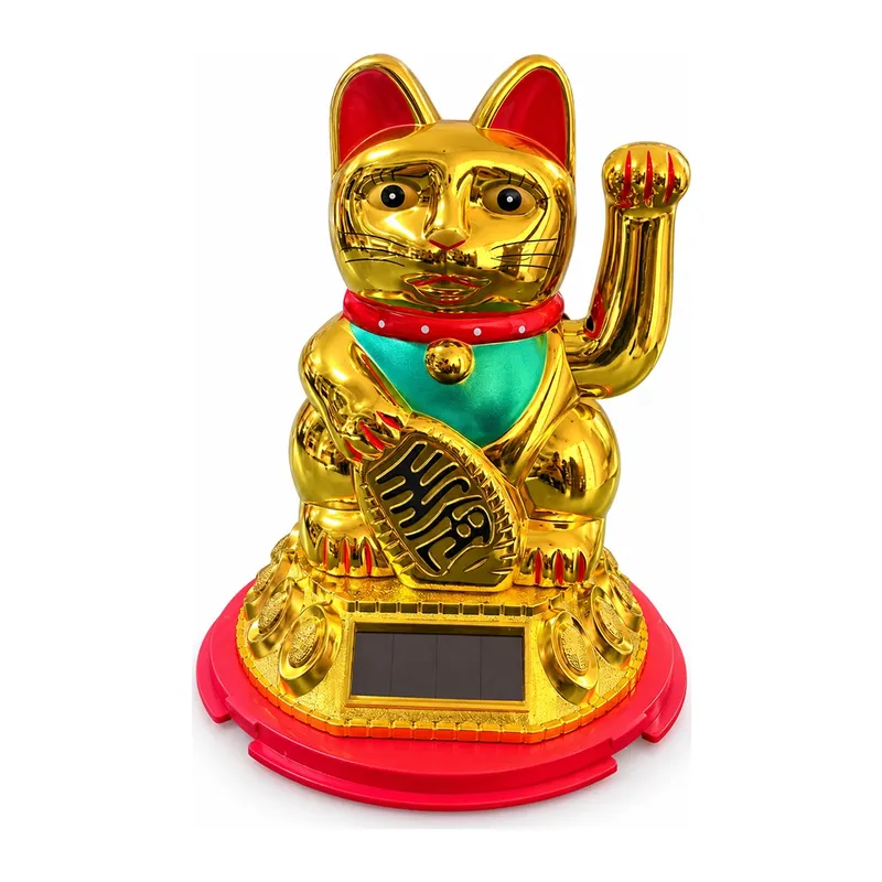 Güneş Enerjili Sallanan Şans Kedisi - Maneki Neko Alk6162