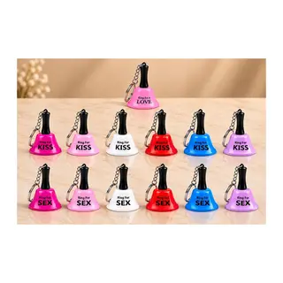 Kiss Love Sex Yazılı Mini Zili Anahtarlık Alk6170