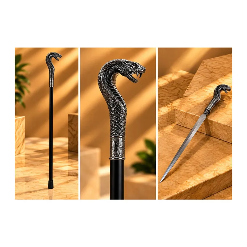 Kobra Başlı Kılıçlı Baston Alk6357