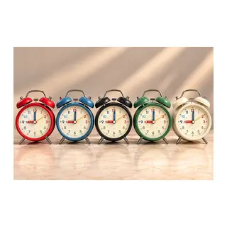 Metal Çift Zilli Çalar Saat Alk6456