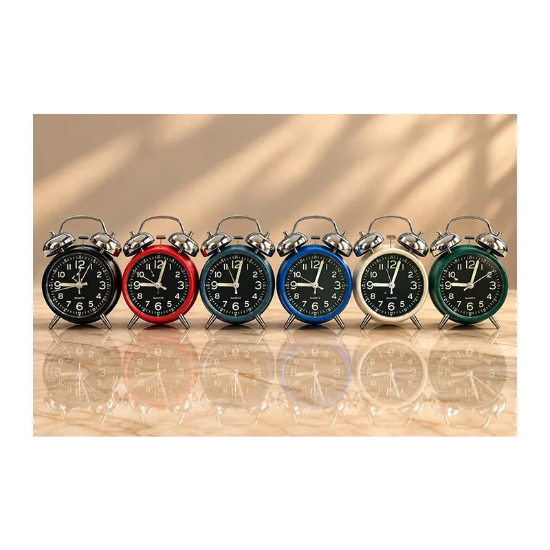 Metal Çift Zilli Çalar Saat Alk6458