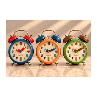 Metal Çift Zilli Çalar Saat Alk6460
