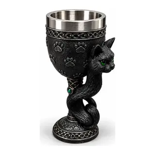 Kedi Figürlü 3d Paslanmaz Çelik Kadeh Bardak Alk6543