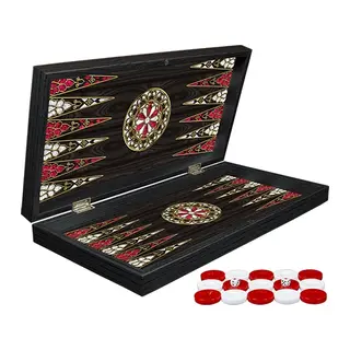 Klasik Sedef İşlemeli Tavla 2