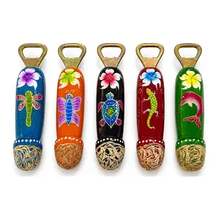 Ahşap Tasarımlı Şişe Açacağı 5'li Set No:1010
