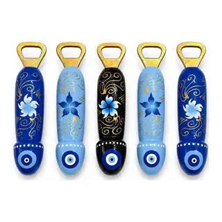 Ahşap Tasarımlı Şişe Açacağı 5'li Set No:1011