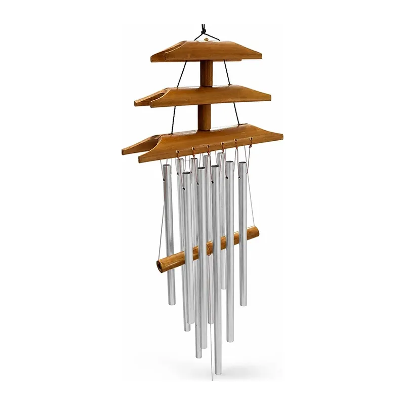 Bambu Metal Çubuklu Rüzgar Çanı No:1027