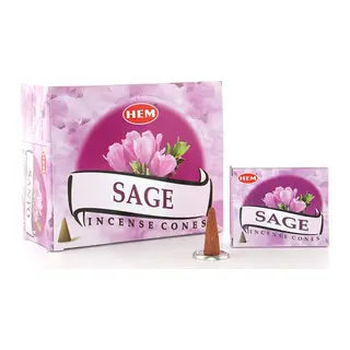 Sage Aromalı Konik Tütsü