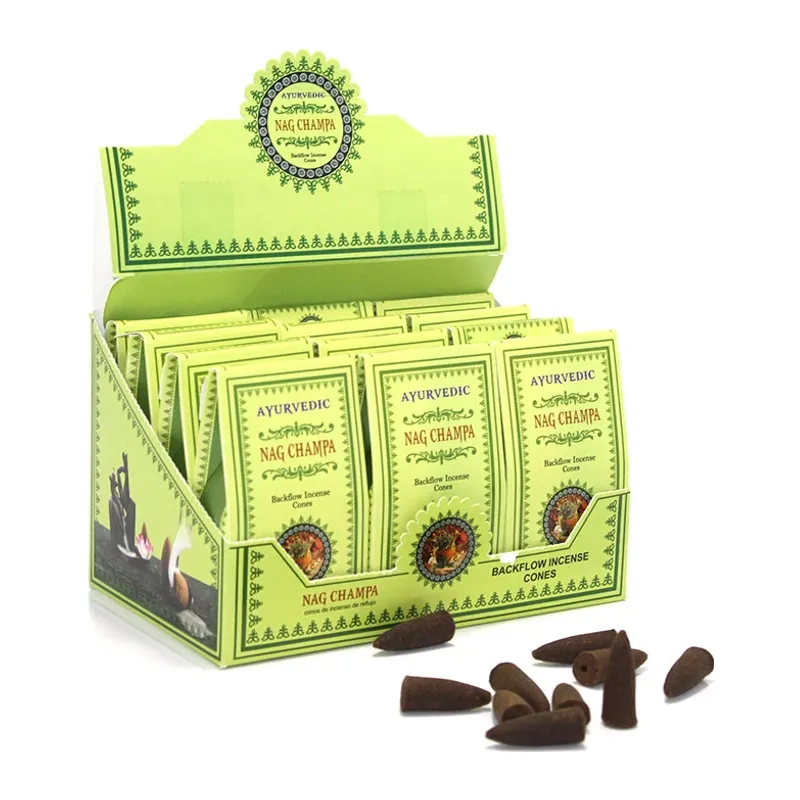 Ayurvedic Konik (Geri Akış) Tütsü Nag Champa Aromalı Konik Nagchampa