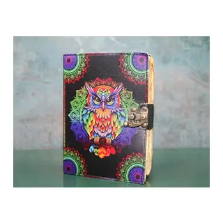Baykuşlu Deri Defter Ksk3125
