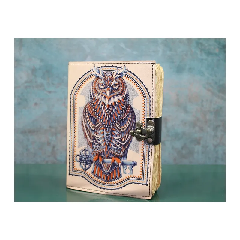 Baykuşlu Deri Defter Ksk3131