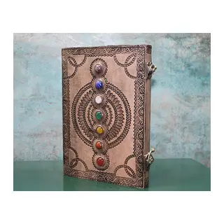 Taşlı Deri Defter Ksk3155
