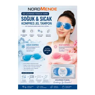 Nordmende Soğuk & Sıcak Kompres Jel Göz Maskesi Termojel Göz Şişlik Giderici Rahatlatıcı Maske
