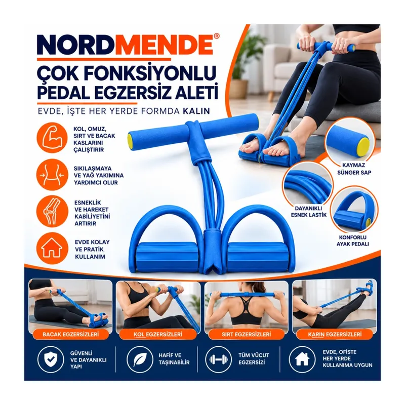 Body Trimmer Jimnastik, Mekik, Kondisyon Ve Kürek Hareketleri İçin Çok Amaçlı Egzersiz Aleti. Evde Spor Ve Fitness Çalışmalarınız İçin Pratik Ekipman.