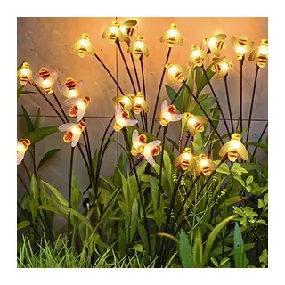 8 Ledli Bal Arısı Solar Bahçe Aydınlatması 2’li Paket