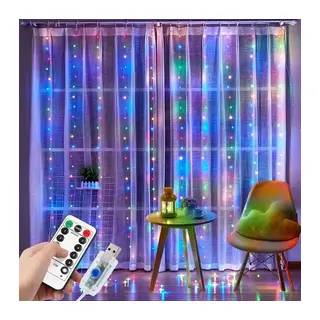 Tel Perde Led 3*3m 300 Led Rgb
