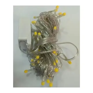 10m 100 Led Damla Uçlu Led Işık Beyaz Işık Şeffaf Kablo