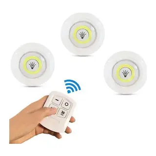 Kablosuz Uzaktan Kumandalı 3lü Led Lamba Seti