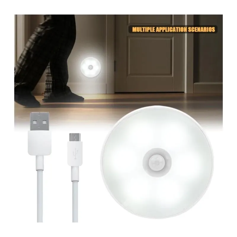 Hareket Sensörlü Usb Şarjlı Led Işık Lamba