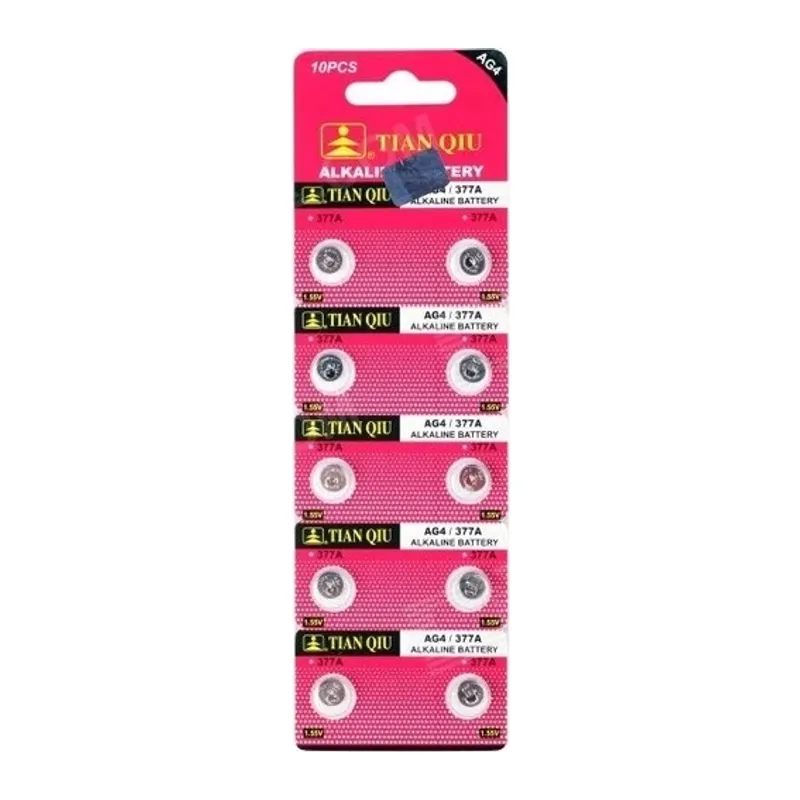 TıanQıu Ag4 Lr626/377 Alkalin 10'lu Düğme Pil