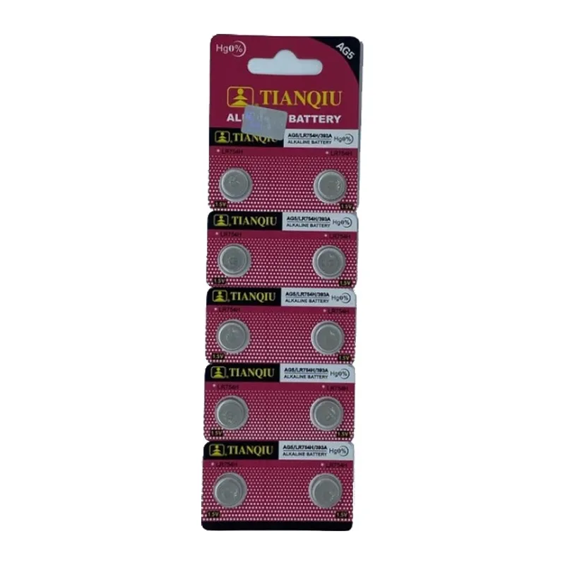 TıanQıu Ag5 Lr754/393 Alkalin 10'lu Düğme Pil