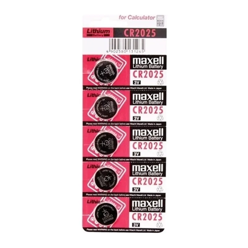 Maxell Cr2025 3v Lityum Düğme Pil 5'li Paket