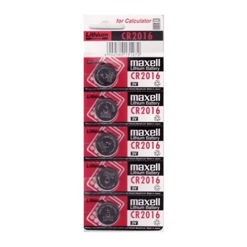 Maxell Cr2016 3v Lityum Düğme Pil 5'li Paket