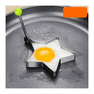 Metalik Yıldız Şeklinde Metal Omlet Yumurta Ve Krep Kalıpları