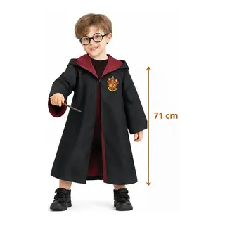 Harry Potter Çocuk Bebek Kostüm Seti – Asa Gözlük Pelerin 71 Cm (2-4 Yaş)
