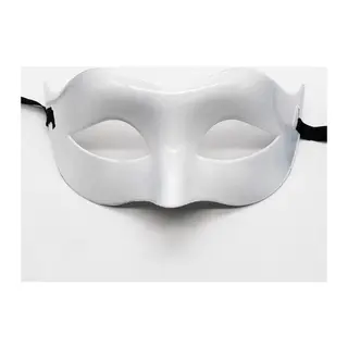 Beyaz Renk Masquerade Kostüm Partisi Venedik Balo Maskesi