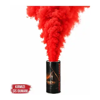 Kırmızı Renk Sis Bombası Kırmızı Duman 1 Adet