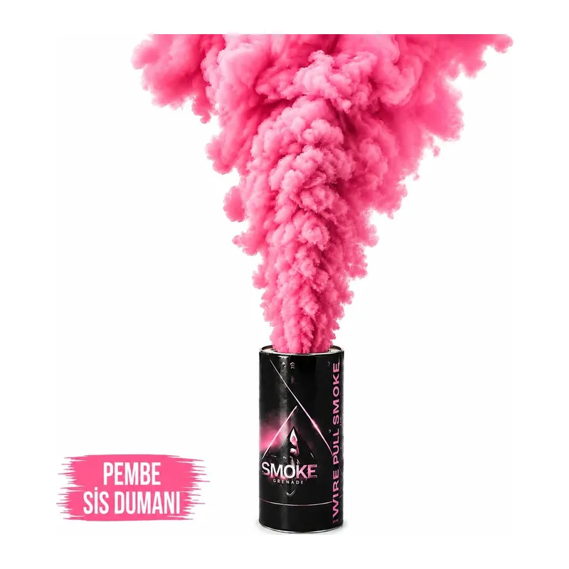 Pembe Renk Sis Bombası Pembe Duman 1 Adet