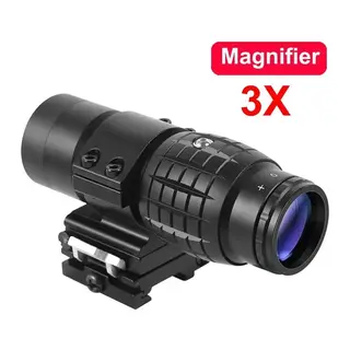 Nikula Magnifier 3x Yakınlaştırmalı Dürbün - 22mm Ray Uyumlu, Katlanır Yaylı Ayaklı
