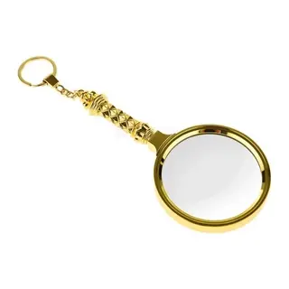 5x90mm Tüm Metal Altın Renkli, Hediye Büyüteç,optik Lensler Ile Çinko Alaşım Metal Çerçeve