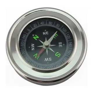 Yuvarlak Metal Kasa Dayanıklı Pusula 60mm