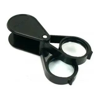 20x30 2k30mm Çıft Optik Lens Katlanan Cep Büyüteç.