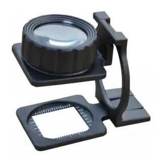 Tekstilciler Için Kumaş Kontrolü Büyüteç,katlanan, Metal 15x Büyütme