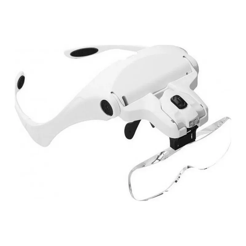 5 Lens 1.0x3.5x, 2led Işıklı Ile Ayarlanabilir Gözlük Büyüteç9892b2