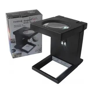 Katlanır Plastık,led Işıklı Test Cıhazı Büyüteç 2.5x90mm