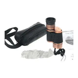 6x24 Baıgısh, Askeri Tarzi Pirinç Ve Deri Kaplamalı, Deri Çantalı Monocular Dürbün Princ