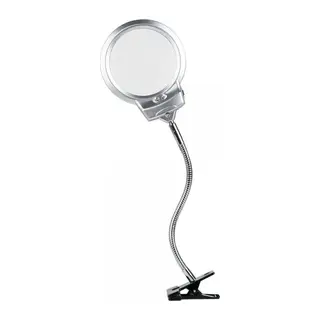 2.5x130 Mm 5x24 Mm Led Aydınlatmalı Büyüteç,masa Üstü Metal Hortum Mandallımg15124c