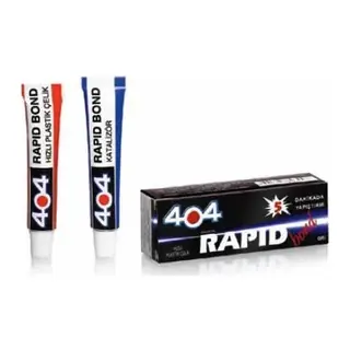 404 Plastik Çelik Rapid Bond Hızlı Yapıştırıcı 16gr - Şeffaf