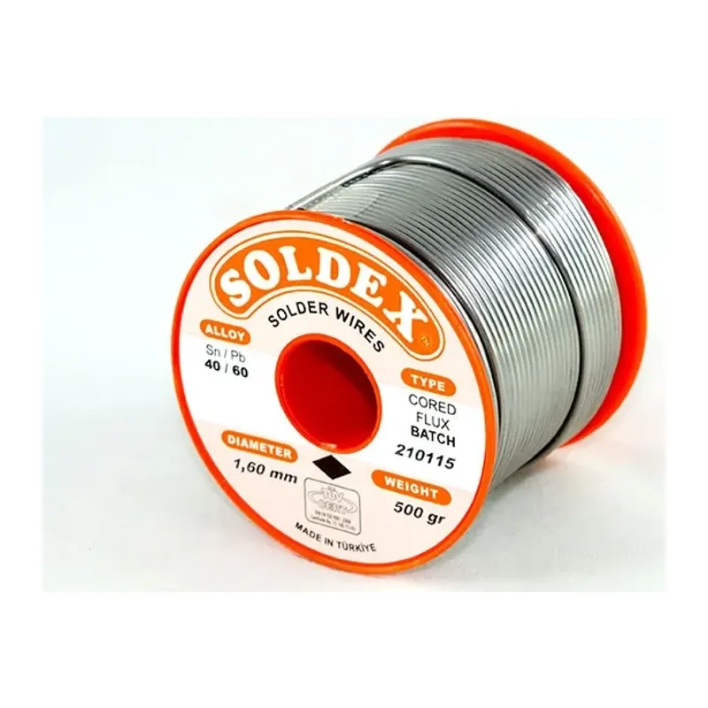 40-60 Lehim Teli 500 Gr 1.6 Mm- Sn:40 / Pb:60