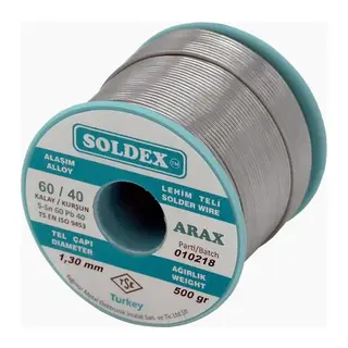 Arax 60-40 Lehim Teli 500 Gr 1.6 Mm - Sn:60 / Pb:40