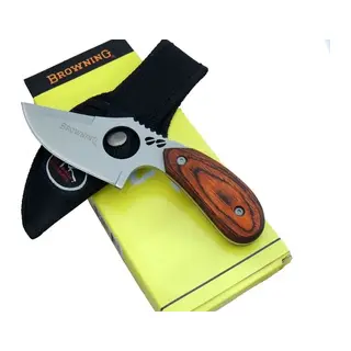 087 Yüzme Kamp Bıçak 16 Cm - Ahşap Sap, Özel Kılıflı