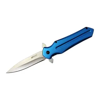 4224 Mavi Kamp Çakı 21cm- Yarı Otomatik, Kemerlikli