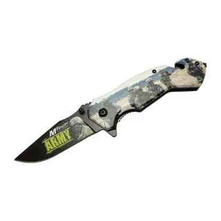 4 23 3 Army Kurtarma / Kamp Çakı 20cm - Yarı Otomatik, Kemerlikli, Cam Kırma Ve İp Kesme Aparatlı