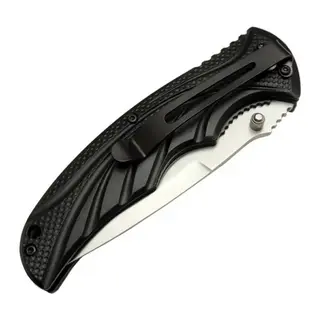 Handsome 453 Yeşil Kamp Çakı 21,5cm - Yarı Otomatik, Kemerlikli